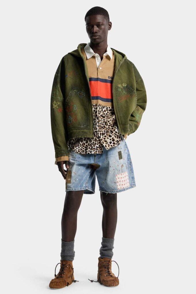 Boxershorts in mittlerer Waschung