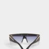 Hype Sonnenbrille in Schwarz und Gold Hype Sonnenbrille in Schwarz und Gold