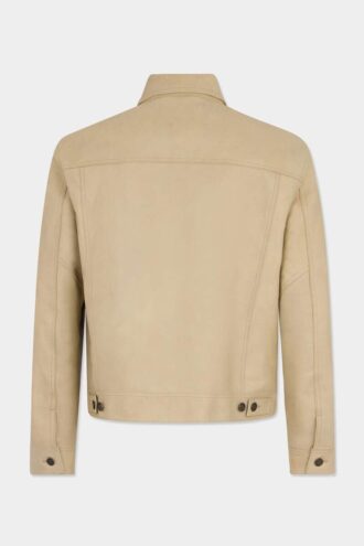Leder-Jeansjacke Leder-Jeansjacke