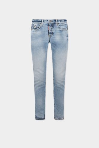 Skinny-Jeans in heller Diagonale-Waschung