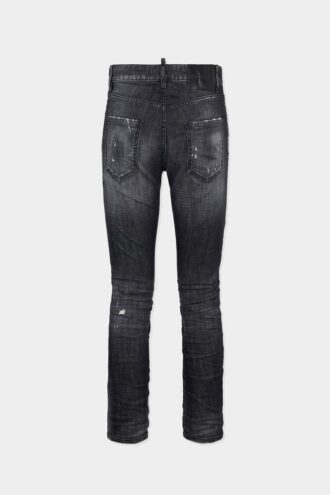 Teddy-Jeans in Black Fog-Waschung