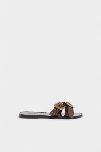 Twin Flat Sandalen