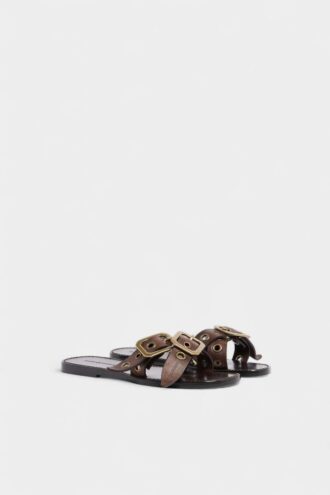 Twin Flat Sandalen