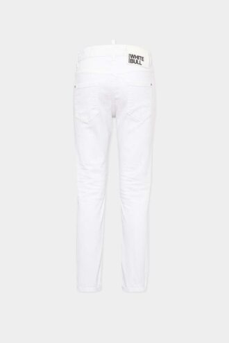 Weiße Bull Cool Girl Jeans